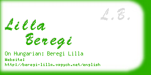 lilla beregi business card